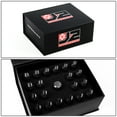 thumbnail image 6 of J2 Engineering LN-T7-009-15-BK J2 Engineering 7075 -T6 Forged Aluminum M12X1.5 20Pcs 60mm Height Open -End Lug Nut Sets w / Socket Adapter (Black), 6 of 6