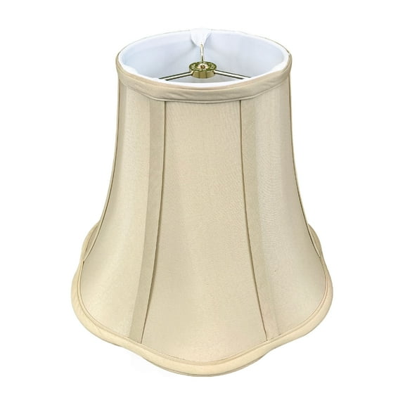 Royal Designs Bottom Scalloped Bell Lamp Shade in Beige, 5" x 10" x 8.25"