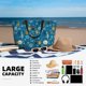 thumbnail image 5 of Fotbe Cute Colorful Owls And Trees Bolsa de Viaje para Playa - Resistente al Agua, Bolsa Tote de Gran Capacidad y Ligera con 7 Bolsillos para Mujeres y Hombres, 5 of 7