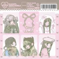 thumbnail image 3 of Domi, nuevo libro de pegatinas, pegatinas de personajes coreanos para mujer, libro completo, reemplazo plano, Material de álbum de recortes de estilo Ins asiático dulce, 3 of 5
