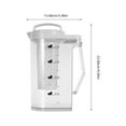 thumbnail image 3 of Plastic Cold Brew Coffee Pitcher with Scale Home Use Fridge Jug Multi Functional Cold Brew Tea Pot Ideal for Cold Brew Coffee and Tea 1.6L, 3 of 5