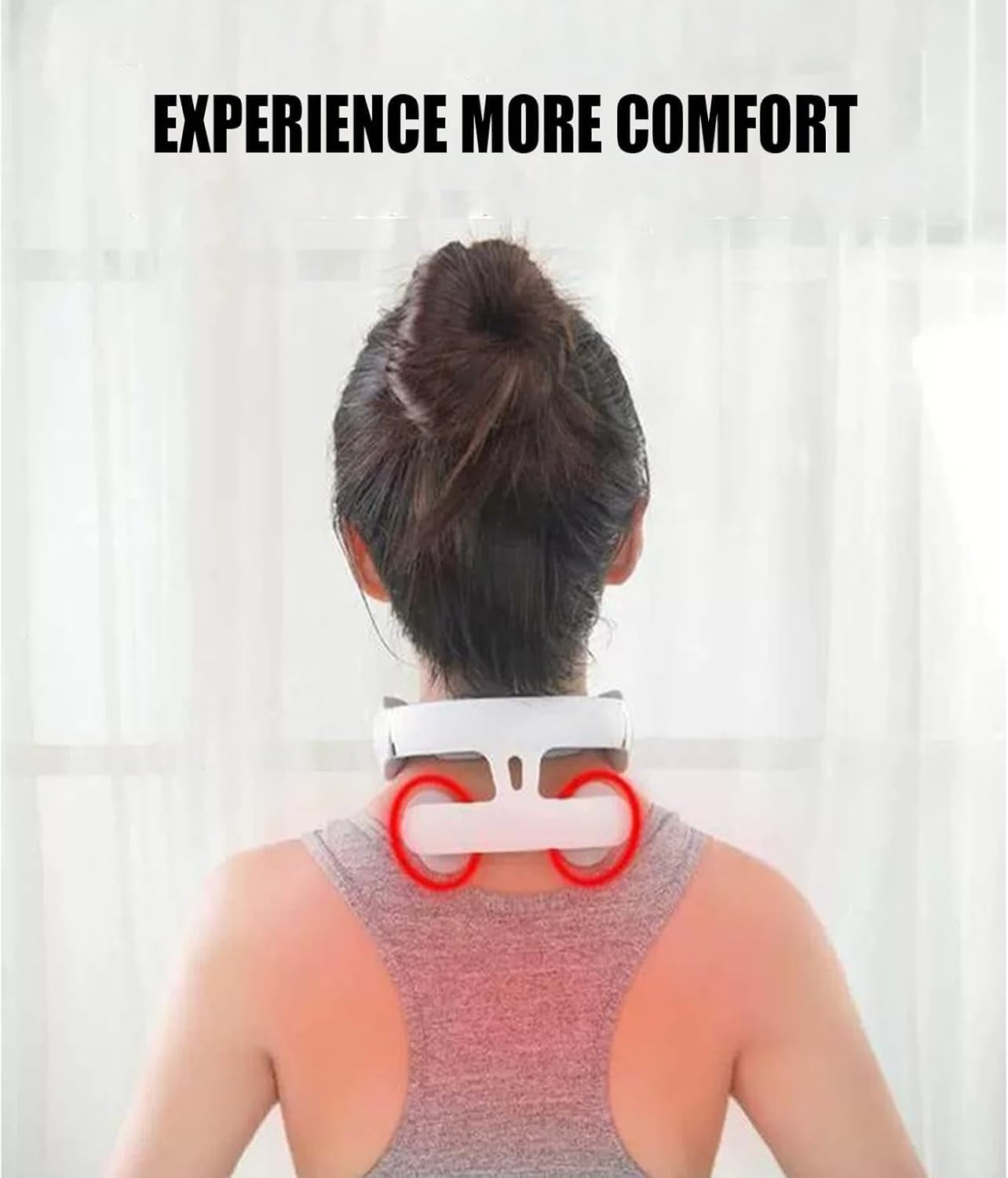 Neuropulse - Neck Massager, Portable Neck Massager Rechargeable for Men Women, Deep 3D Kneading