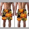 thumbnail image 3 of luoweisi Men's Beach Shorts Quick Dry Swim Trunks with Mesh Lining Thanksgiving Pumpkin 2XL, 3 of 5