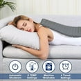 thumbnail image 3 of Electric Heating Pad for Back Pain Relief, Heating Pads for Cramps, Auto Shut Off, Machine Washable, Heating pad for Neck and Shoulder, Knee, Arms, Legs, etc. 12''x24'', Dark Gray Dark Gray 24'' x, 3 of 5