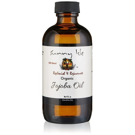 Sunny Isle Organic Jojoba Oil - For Dry Skin, Dullness - 4 fl oz