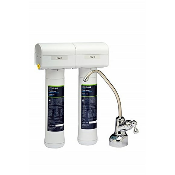 EcoPure ECOP20 Dual Stage Under Sink Water Filtration System