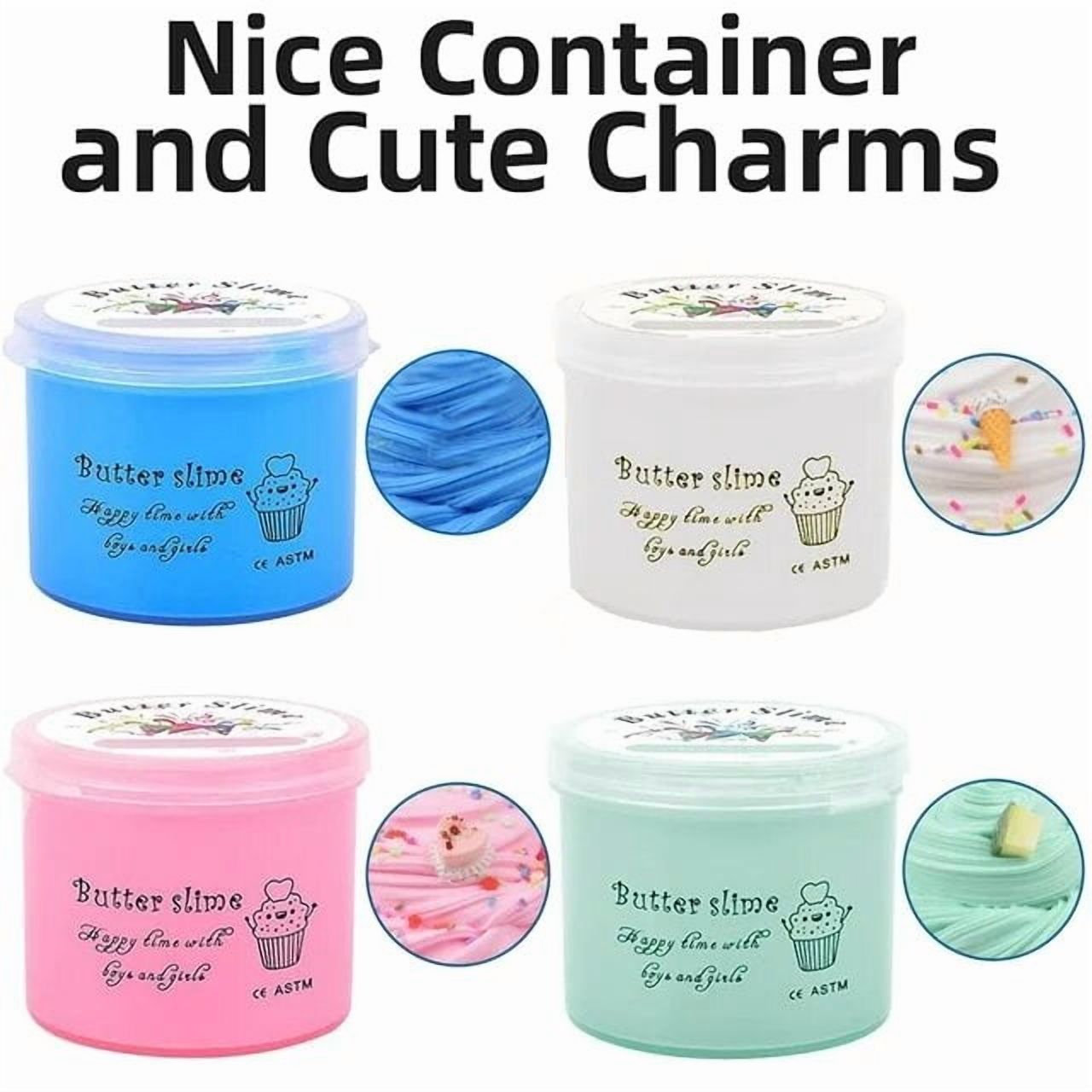 Butter Slime Kit, 4-Pack Stretchy Slimes photo 3