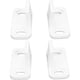 thumbnail image 1 of Lot of 2 barn door floor guides, white carbon steel barn door stops for sliding doors, lower floor support, 1 of 5