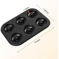 thumbnail image 3 of nobrand 1 Pc Donut Pan Doughnut Baking Pan Nonstick Carbon Steel Baking Mold for Homemade Donuts Dessert Baking Oven Tray, 3 of 5