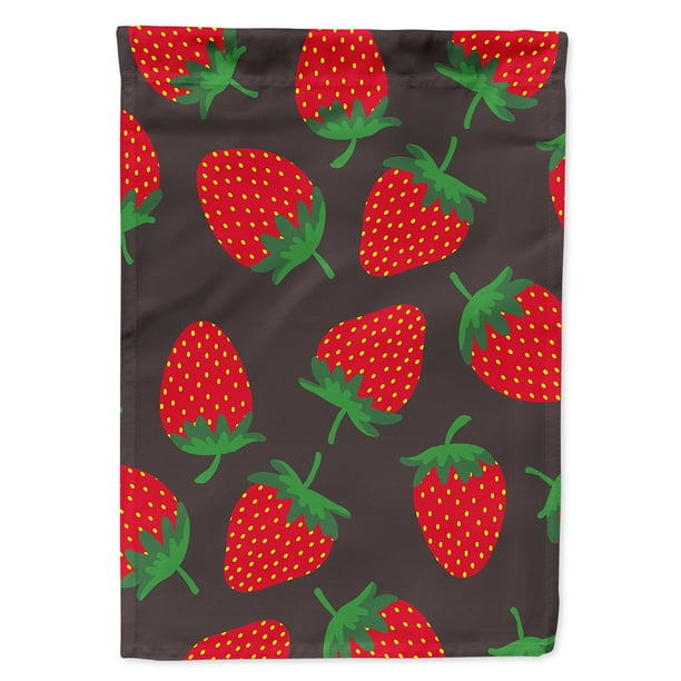 Strawberries on Gray Garden Flag - Walmart.com - Walmart.com