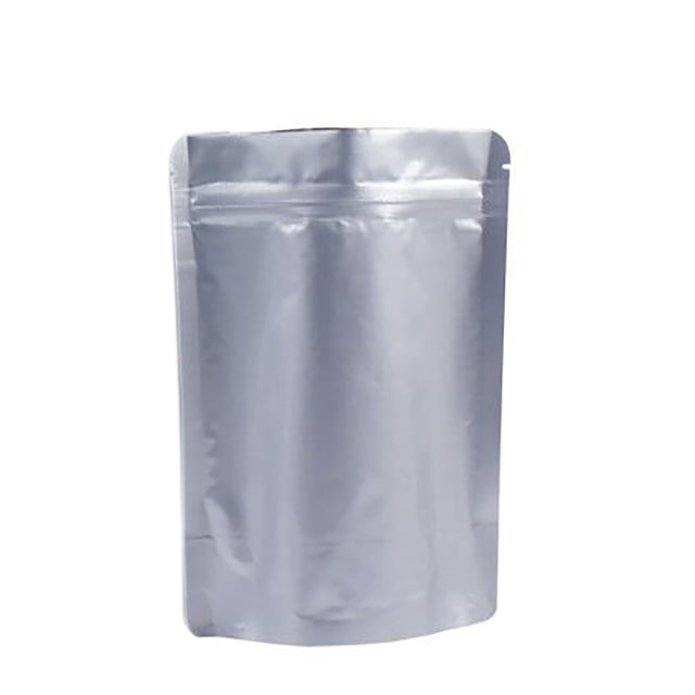 Muka 50 PCS 12 OZ Stand Up Foil Pouch for Food Storage 7 x 10.25 x 3 Inch, Heat Sealable Airtight Smell Proof Ziplock Bag Food Storage Bags, Mylar Ziplock Pouch, FDA Compliant
