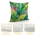 thumbnail image 4 of Creowell  Get Orange Leaves Outdoor Throw Pillow Cover Green Tropical Palm Leaves Banana Leaves Brightness Leaves Decorative Pillows Farmhouse Cushion Cases Home Decor for Couch, 4 of 5