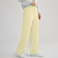 thumbnail image 7 of Women's Sports Fitness Pants Casual Loose High Waist Pants Drawstring Jogging Pants Women's Straight Leg Wide Leg Pants Casual Pants Yoga Pants, 7 of 7