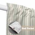 thumbnail image 4 of Light Green Lines Swag Valances for Windows, Kitchen Window Curtains Over Sink, Retro Minimalist Stripes Pattern Window Treatment Curtains for Living Room/Bedroom Curtains 2 Panel Sets 36"x45", 4 of 8