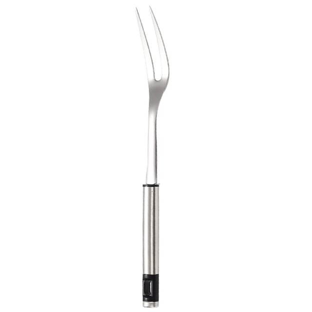 Tenedor de barbacoa de acero inoxidable, tenedor para parrilla, tenedor para asar carne, herramienta para barbacoa al aire libre