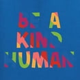 thumbnail image 6 of Wild Bobby Be A Kind Human Positive Inspirational Slogan Inspirational/Christian Women Standard V-Neck Tee, Royal, XX-Large, 6 of 6