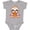 AC-Heather Grey, variant on Sloth Pizza Boys or Girls Baby Bodysuit
