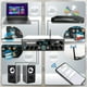 thumbnail image 2 of Pyle Sistema Amplificador De Potencia Inalámbrico Bluetooth - Receptor Estéreo De Audio De Sonido De Doble Canal De 200 W Con Entrada De Micrófono Usb Sd Aux Con Radio Echo Lcd - Para Entretenimiento, 2 of 5
