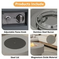 thumbnail image 4 of Wakeyard 32.5 inch Round Propane Fire Pit Table, 50000 BTU, Includes Lava Rock,Gray, 4 of 9