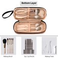 thumbnail image 3 of Bolsa de maquillaje Ethereal Small para monedero con brocha de maquillaje a rayas, 3 of 7