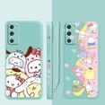 thumbnail image 2 of Hello Kitty Cinnamoroll Kuromi Family Liquid Case For Samsung Galaxy S22 S21 S20 FE Ultra S10 S9 S8 Plus S10e Note 20 10 Lite xuanjing unisex, 2 of 2