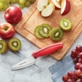 thumbnail image 5 of Farberware Precise Slice Santoku Parer Knife, 3.5 Inch, Red, 5 of 7