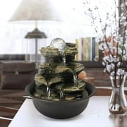 Watnature 8 Indoor 4-Tier Cascading Tabletop Fountain