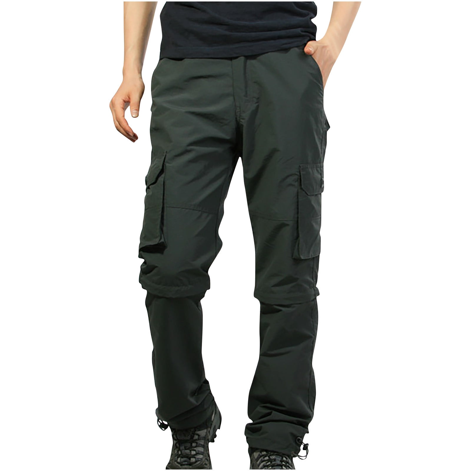 【YOURNUS】Aven Two Way Cargo Pants Yuyuzo Men's Relaxed Fit Convertible Cargo Pants, Zip Off