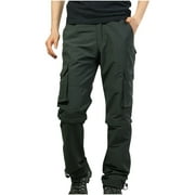 JGTDBPO Cargo Pants Men Casual Detachable Assault Pants Multi Pocket Outdoor Sports Jogging Fitness Trousers