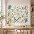 thumbnail image 5 of Blue Flowers and Dragonflies in Serene Vintage Style for Nature Lovers Botanical Art Print Housewarming Gift Tapestry Wall Hanging for Bedroom and Living Room, 5 of 7