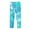 Model a Blue, variant on LYMAYTER Unisex Kids Leggings Pants Girls Boys Milk Silk Stretch Trousers Toddler Printing Bottoms Pants for 1-10 Years