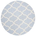 thumbnail image 3 of SAFAVIEH Cambridge Liam Geometric Wool Area Rug, Light Blue/Ivory, 6' x 6' Round, 3 of 9