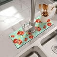 thumbnail image 2 of Kitchen Sink Splash Guard Faucet Mat -1 PC Super Absorbent Fast Drying Mat Sink Gadgets-Splash Guard Behind Faucet Drip Catcher for Kitchen, Bathroom,Sink Mat, Dish Drying Mat, Bathroom(15" X 5.5" ), 2 of 6