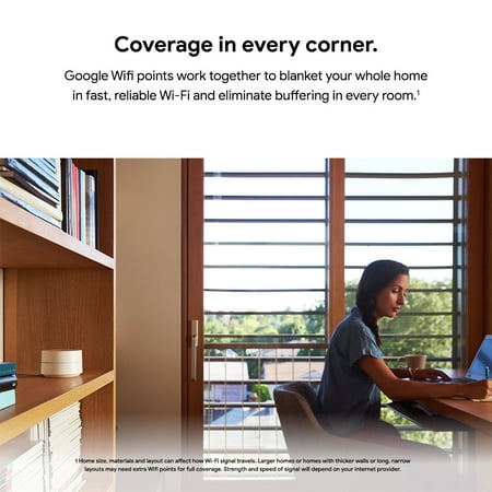 Google - Wifi - Mesh Router (AC1200) - 1 pack - White