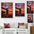 thumbnail image 4 of Designart "New York at Night A Colorful Photo II" Cityscapes Floater Framed Wall Art Living Room, 4 of 7