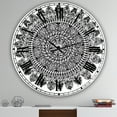 thumbnail image 2 of Designart « Mandala Dessin » Grande Horloge Murale Traditionnelle, 2 of 5