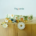thumbnail image 2 of DEBGFS 2 Pack Cotton Breakaway Cat Collars with Bell,Multicolour, 2 of 5