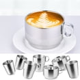 thumbnail image 1 of Stainless Steel Cups Metal Shatterproof Stackable Pint Drinking Cups for Adults or Kids, 1 of 7