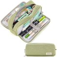thumbnail image 1 of Estuche para lápices LIUYMXG gran capacidad 3 compartimentos verde matcha, 1 of 5