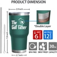 thumbnail image 6 of Funny Golf Gifts for Men Unique 30oz Golf Tumbler Coffee Mug Cup Father''s Day Christmas Golfers Gifts for Dad Grandpa Stainless Steel Insulated Cup With Lid and Straw, 6 of 6