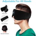 thumbnail image 4 of Bluetooth Sleep Mask 3D Sleeping Mask Auriculares Auriculares de música Auriculares para dormir con altavoz HD incorporado Perfecto para meditación Airplane Side Sleepers, 4 of 7