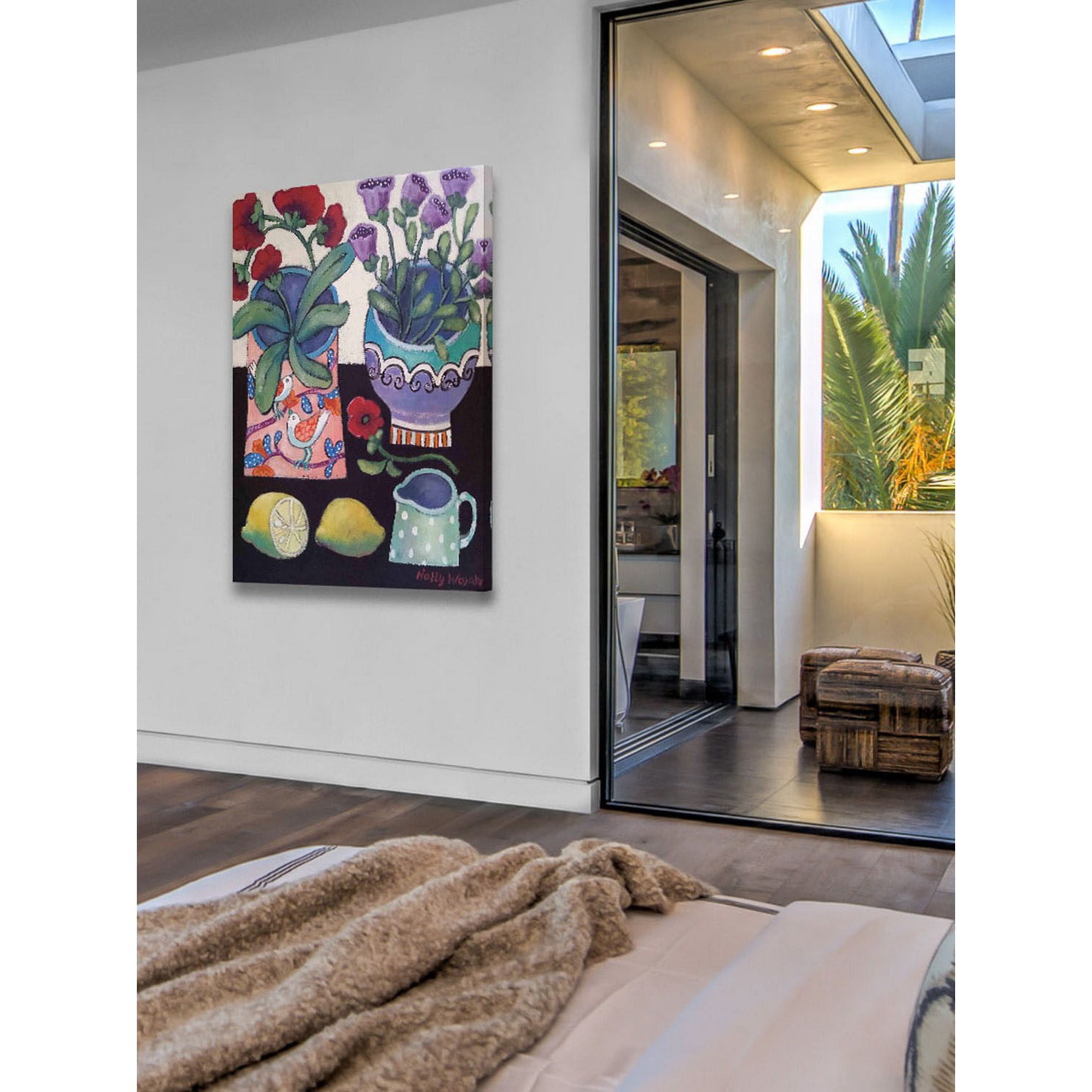 Marmont Hill "Happy Still Life with Lemon" Painting Print on Canvas