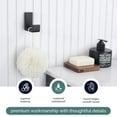 thumbnail image 4 of Angle Simple Towel Hook Matte Black, 304 Stainless Steel L Shape Robe Hook, Coat Hook for Bathroom, 4 of 9