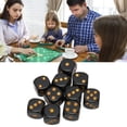 thumbnail image 1 of Black Dice,20PCS Black Dice 6 Sided Plastic Dice For Table Board Game Math Teaching Parties, 1 of 8