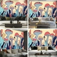 thumbnail image 6 of Peel and Stick Wallpaper Canvas Boho Colorful Classroom Decorative Circular Motifs Floral Patterns Modern Art Wall Mural Decor Self Adhesive and Removable 69in x 98in, 6 of 6
