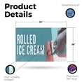 thumbnail image 2 of Rolled Ice Cream Vinyl Decal 18 Inch x 24 Inch Weatherproof Heavy-Duty Adhesive Backing | Freshly Made Desserts, Sweet Treats, Local Shops | Made in USA, 2 of 6
