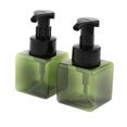 thumbnail image 1 of 2Pcs 250ml Carré Mousse Lotion Pompe Flacons Flacons Pot Vert Foncé, 1 of 8
