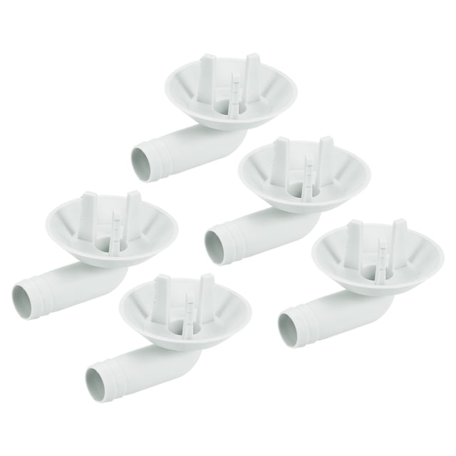 Aire Acondicionado Drenaje Manguera Conector 25mm Tubo Codo Conexión Reemplazo Pieza Accesorios para Mini-Split Ventana AC, Gris Paquete de 5