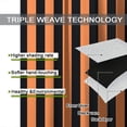 thumbnail image 5 of Stripes Curtains, Geometric Vertical Stripes Retro Style Black Orange Window Treatments, Rod Pocket Thermal Insulated Drapes 2 Panels Set for Bedroom Living Room Classroom, 72"W X 63"L, 5 of 8