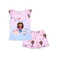 thumbnail image 7 of Gabby's Dollhouse Toddler Girls' Dream It Up Sleep 2-Piece Pajama Lounge Sleep Short Set, 7 of 7